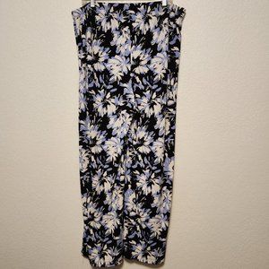 Chico's Travelers Floral Palazzo Pull-On Pants Size 3 (XL / 16)